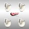 Service Caster 4 Inch 316SS Nylon Wheel Swivel Bolt Hole Caster Set with Lock Brake SCC SCC-SS316BHTTL20S414-NYS-4 - alternate 4